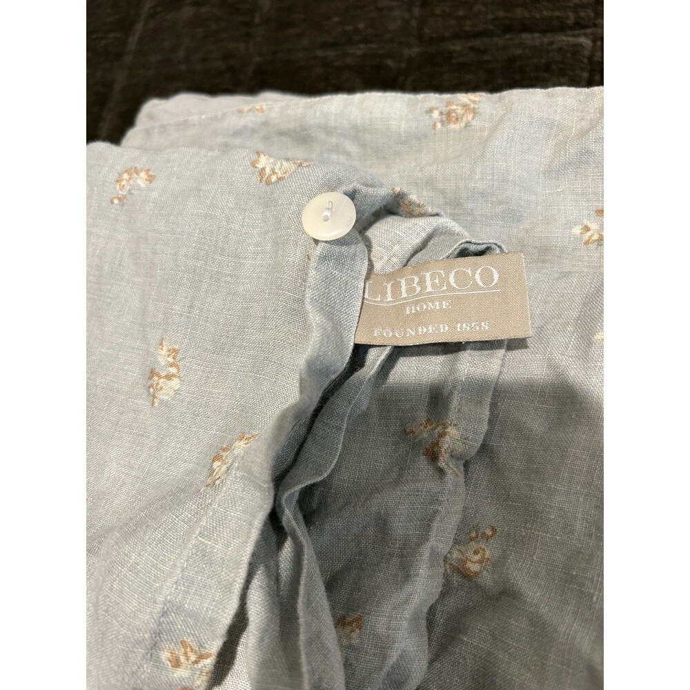 LIBECO Home Duvet Cover Full / Queen 100% Linen Floral Print